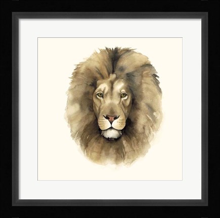 Framed Safari Cat II Print