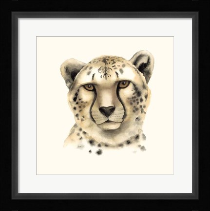 Framed Safari Cat IV Print