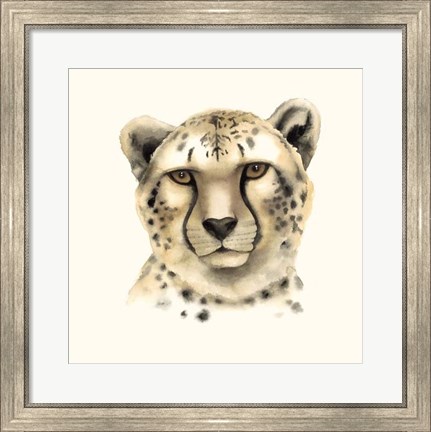 Framed Safari Cat IV Print