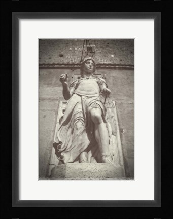 Framed Statue Castel Sant Angelo Print