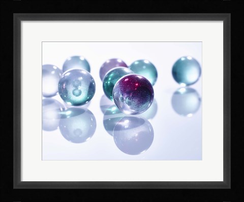Framed Marbles Print