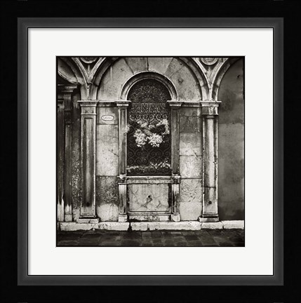 Framed Venice Window Print