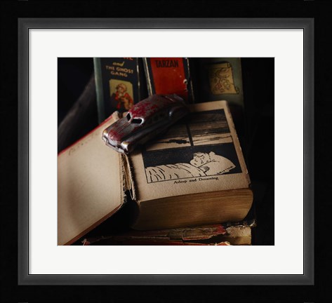 Framed Comic Toy Print