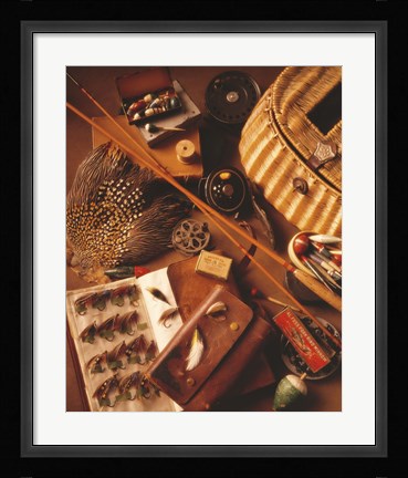 Framed Fishing 1 Print