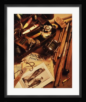 Framed Fishing 2 Print