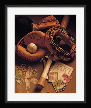 Framed Baseball Print