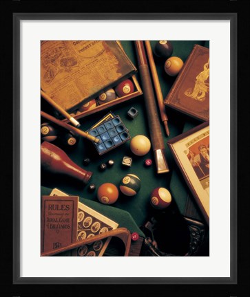 Framed Billiards Print
