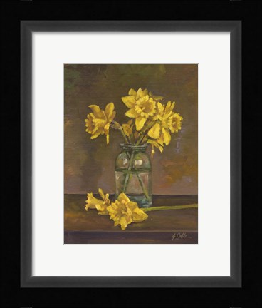 Framed Late Daffs Print