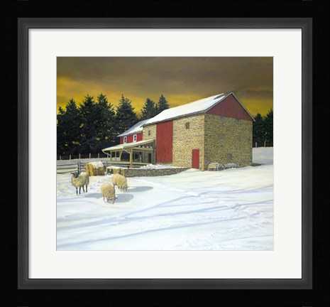 Framed New Harmony Farm Print