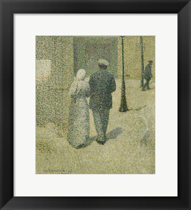 Framed Couple In The Street, 1887 Print