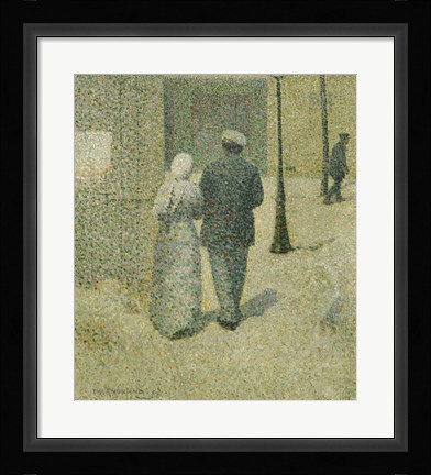 Framed Couple In The Street, 1887 Print