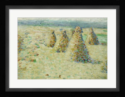 Framed Haystacks In Normandy, 1887-89 Print