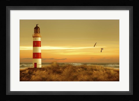 Framed Pacific Sunset 5 Print