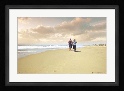 Framed Beach Walk Print