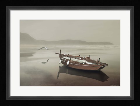 Framed Solitude of the Sea Print