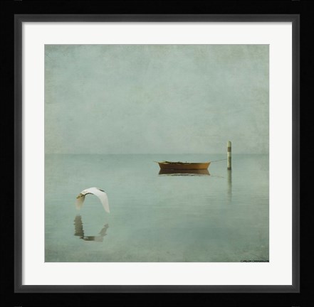 Framed Gentle Sunrise in the Bay 1 Print