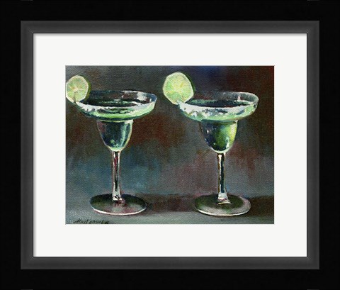 Framed Two Margarita Print