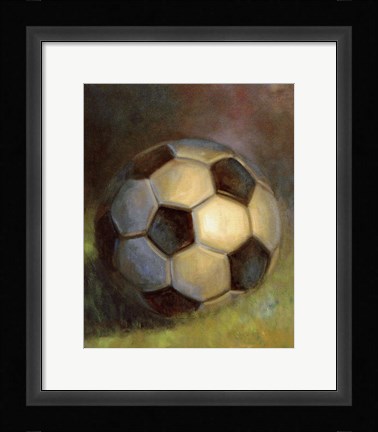 Framed Soccer Ball Print