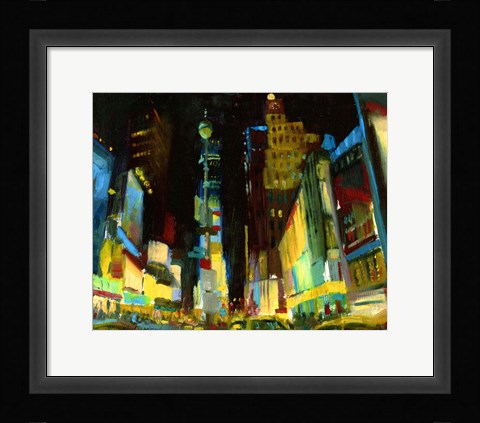 Framed Times Square II Print