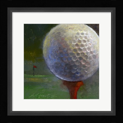Framed Golf ball Print