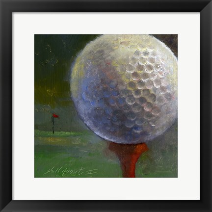 Framed Golf ball Print