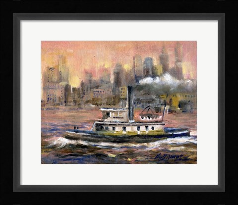 Framed East River, New York City Print