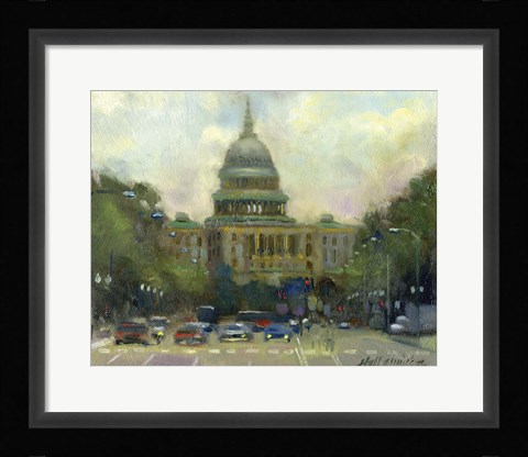 Framed U.S. Capitol Print