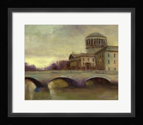 Framed Liffey River, Ireland Print