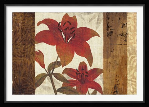 Framed Floral Harmony I Print