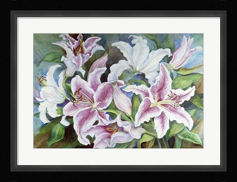 Framed Lilies Of The Field Print