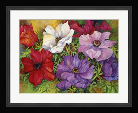 Framed Anemones Print