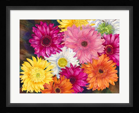 Framed Gerberas Print