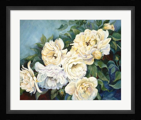 Framed Golden Roses Print