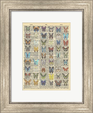 Framed Secret Butterfly III Print