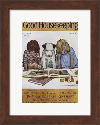 Framed Good Housekeeping October 1930 Print