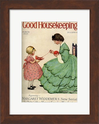 Framed Good Housekeeping March 1930 Print