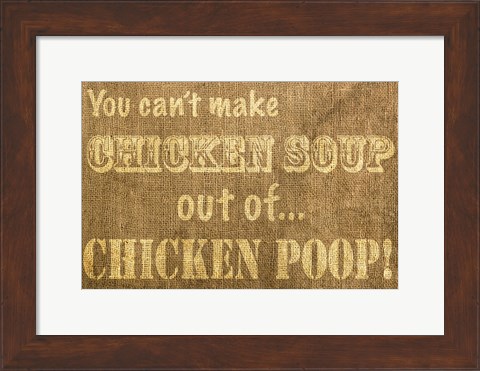 Framed Chicken Soup Print