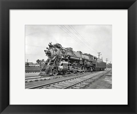 Framed Vintage Train Print
