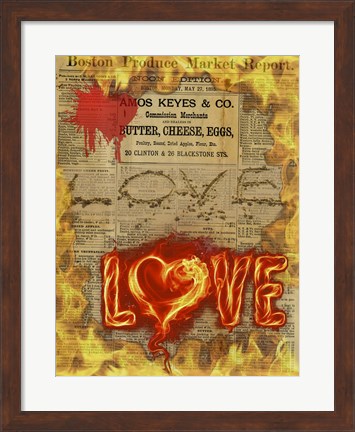 Framed Love III Print