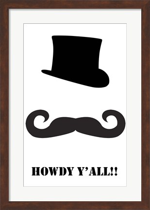 Framed Howdy Y&#39;all Print