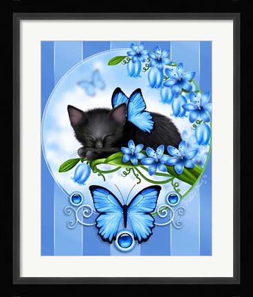 Framed Bluebells Print