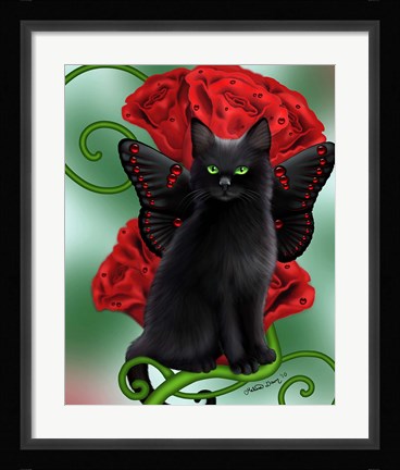 Framed Garnet Cat Print