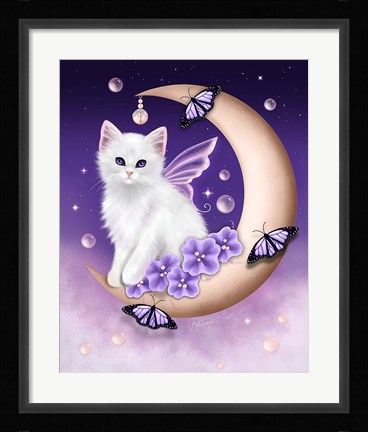 Framed Twilight Moon Pearls Print