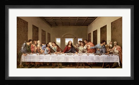 Framed Last Supper Print