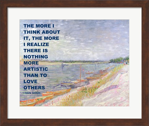Framed Love Others -Van Gogh Quote Print
