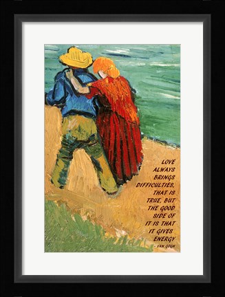 Framed Love -Van Gogh Quote Print