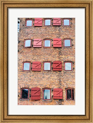 Framed Copenhagen Exterior of Hotel 71 Nyhavn Print