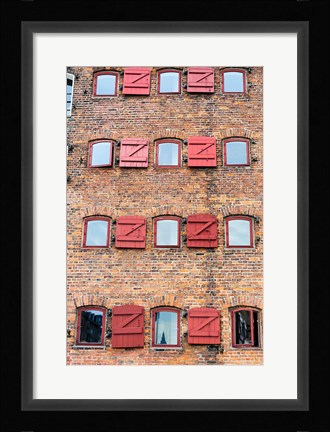 Framed Copenhagen Exterior of Hotel 71 Nyhavn Print