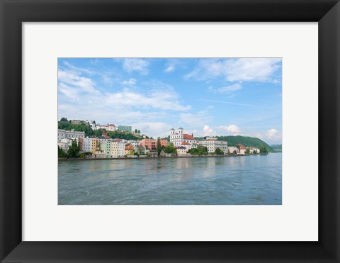 Framed Danube River, Passau Print