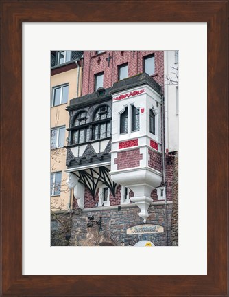 Framed Stained Glass Bay Window Print